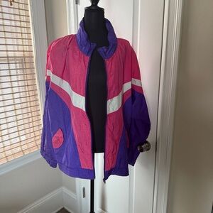 Vintage 80’s Pink and Purple Windbreaker Jacket